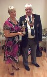 Ladies Controis Trophy Winner Maureen Cox.